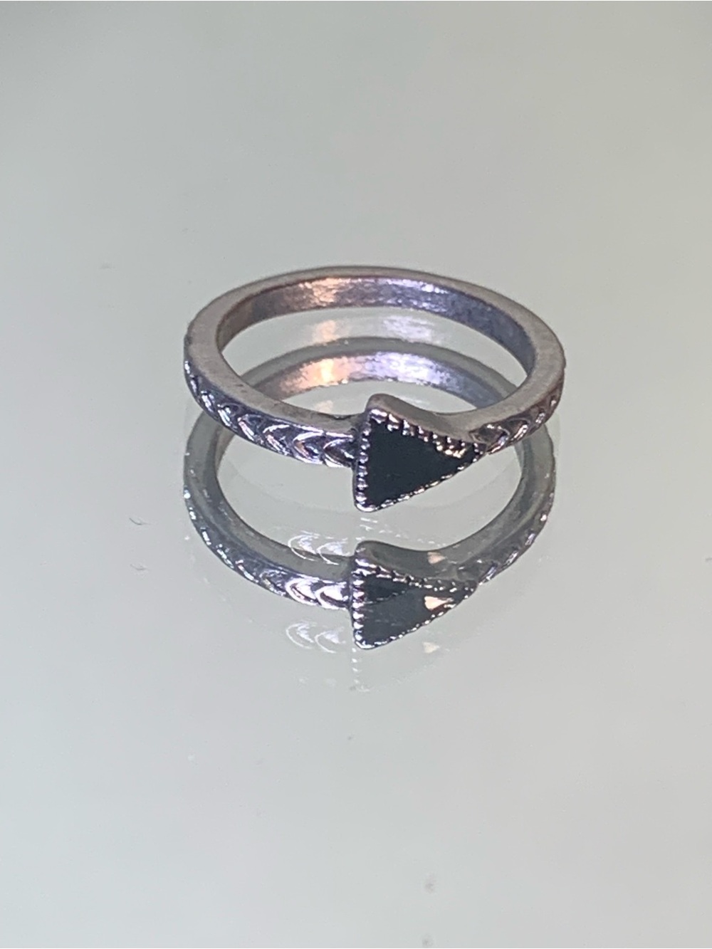 Silver Arrowhead Stackable Ring - Women's Silver Fashion Band